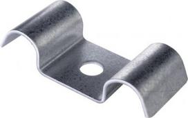 Double sided clamp for cable with outer diameter of the surface 10 mm, clamp is suitable for cable trays with maintained functionality in fire, superficial treatment sendzimir. 6710D_PO | 8595568936837