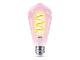 WiZ Philips Smart WiFi Filament Clear ST64 E27 6.3W 470Lm RGB Wizarding World