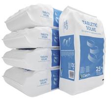 Vandens minkštinimo druska (tabletės) filtrams, palete- 1000kg (40x25kg)