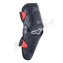 Alpinestars SX-1 vaikiškos kelių apsaugos juodos/raudonos