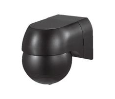 Judesio jutiklis PIR 180° 400W/230V IP44 juoda