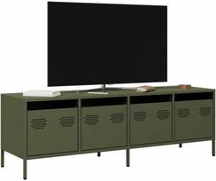 TV staliukas Televizoriaus spintelė, alyvuogių, 135x39x43,5cm, plienas