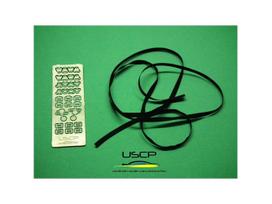 USCP - Racing Seatbelts PE set Black (Lenktynių saugos diržai), 1/24, 24A015