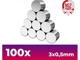 Green stuff world - Neodimio magnetai 3x0'5mm - 100vnt 9262