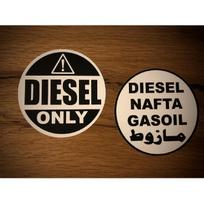 Tik DYZELIO lipdukas Gasoil Nafta Offroad Tank Lipdukas Expedition TOP # 10cm2p