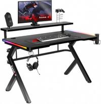Huzaro Hero 5.0 Gaming Desk RGB, Black
