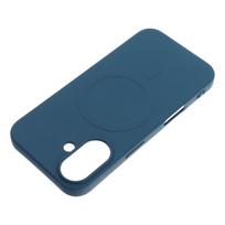 SILICONE MAG COVER (large opening) case compatible with MagSafe for IPHONE 16 Pro, blue