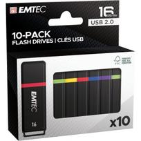 Emtec 16GB K100 USB 2.0 Multicolour 10 pack