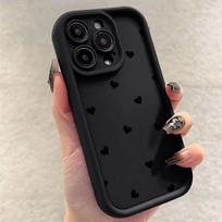Meilės atspaudu telefono dėklas iPhone 11 12 13 14 15 16 Pro Max XS X XR 7 8 Plus SE 2020 2022 SE2, atsparus smūgiams, saldaininis minkštas dėklas For 7 8 SE2 SE3