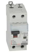 Automatinis jungiklis su srovės nuotekio rėle Legrand 411000 (10A, 1P+NR, 230V, 30mA, RCBO)