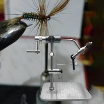 Fly Tying Vise Base Pedestal for with Nonslip Silicone Pads Heavy Duty gray