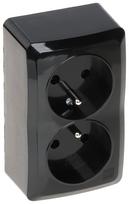 LIZDAS MONTUOJAMAS ANT PAVIRŠIAUS DVIGUBAS BERG/3743-09/EPN 250 V 16 A Elektro-Plast