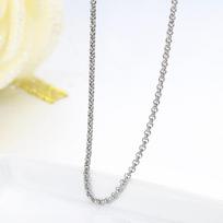 40-90cm 925 Prabaus Sidabro Apskritimo Rolo Grandinėlės Karoliai Moterims Merginoms Italijos Papuošalai Kolye Collares Collane Collier Grandinėlė Sieraden 40cm
