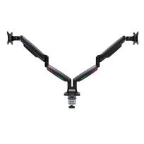 Dviejų monitorių laikiklis Kensington Dual Arm One Touch, reguliuojamas, juodas