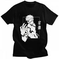 Anime Jujutsu Kaisen RyoUnisex Sukuna Print Marškinėliai Unisex Unisex Aukštos Kokybės Marškinėliai Didelio Dydžio Keturių Sezonų Marškinėliai Harajuku Marškinėliai L