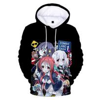 2021 Naujas ZOMBIE LAND SAGA 3D Spausdinimo Mados Rudens Žiemos Kostiumas Su Gobtuvu Sportiniai Drabužiai Su Gobtuvu Kawaii Moterims/Vyrams Drabužiai Su Gobtuvu S