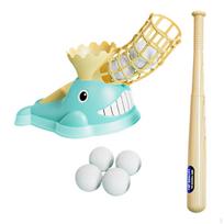 Baseball Pitching Machine Set with Bat and Balls
