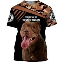 Pitbull Printed Men's T-shirt Tops Summer Casual Short Sleeve Men's Clothing O-Neck Oversized Fashion Streetwear Shirt S