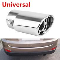 Nerūdijančio plieno chromo automobilio galinis apvalus išmetimo duslintuvo antgalis Universalus