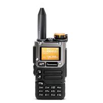 QUANSHENG UV-K6 5W Walkie Talkie vidinis telefonas VHF UHF dvijuostis dvipusis AM FM radijas, priimamas NOAA juoda