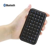 „Bluetooth 3.0“ klaviatūra, įkraunama mini plona kelioninio dydžio belaidė klaviatūra, maža nešiojama 49 klavišų klaviatūra, skirta planšetiniams kompiuteriams išmaniesiems telefonams juoda
