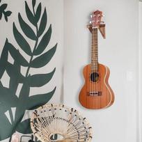 Sieninis gitaros laikiklis gitaros pakabos laikiklis su kabliu, medinis gitaros stovas, gitaros sieninis laikiklis