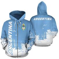 Argentinos Vėliavos Žemėlapio Grafikos Megztiniai Su Gobtuvu Nacionalinis Herbas Užtraukiamas Džemperis Vyrams Drabužiai Laisvalaikio Vyriškas Gobtuvas Sportinis Berniukas Megztiniai Viršutiniai Drabužiai S