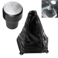 5 Speed Gear Shift Knob Lever Gear Shift Boot Cover Collar 437112C200LK 846402E000 for Hyundai Tucson IX35 2004-2009