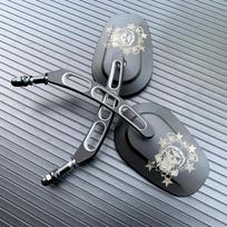 Motociklo galinio vaizdo galinio vaizdo šoniniai veidrodėliai, skirti Harley Dyna Electra Glide Fatboy Iron 883 Road Glide Sportster 883 1200 Softail