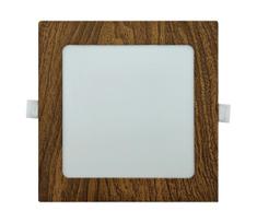 LED įleidžiamas lubinis šviestuvas SQUARE LED/12W/230V 4200K 16,8x16,8 cm ruda