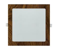 LED įleidžiamas lubinis šviestuvas SQUARE LED/18W/230V 4200K 22x22 cm ruda