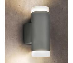 Brilagi - Lauko sieninis šviestuvas MATERA 2xGU10/30W/230V pilka IP54