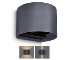 Brilagi - LED sieninis lauko šviestuvas RONDO LED/6W/230V antracitas IP54