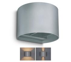 Brilagi - LED sieninis lauko šviestuvas RONDO LED/6W/230V pilka IP54
