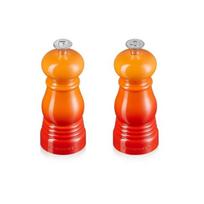 LE CREUSET Druskos ir pipirų malūnėlių rinkinys 11cm oranžinis