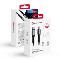FORCELL F-ENERGY C260 Type C to Type C Cable, QC4.0, PD 5A, 100W, Cafule, 1.2 m, black