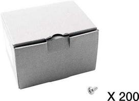 CUBIC Dėžutė su 200 varžtų, sriegio formavimo, torx, flanšas