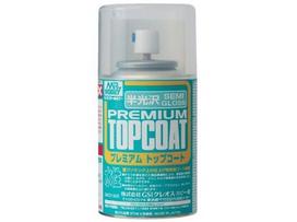 Mr.Hobby - Mr. Premium Top Coat Semi-Gloss (Pusiau blizgus lakas balionėlyje) 86 ml, B-602
