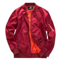 Spring and Autumn Plus Size Men's Sports Casual Stand Collar Jacket Pilot Men's Baseball Uniform 8XL gray
