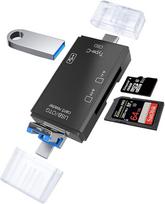 RoGer OTG USB-C/USB/microUSB Card Reader TF / SD + USB 2.0
