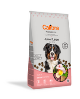 CALIBRA Dog Premium Line Junior Large sausas maistas jauniems didelių veislių šunims su vištiena, 12 kg