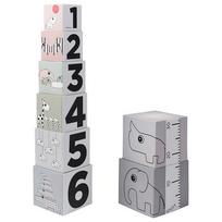 Done by Deer lavinamasis žaislas "Kubai 123" / "Stacking cubes, 123"