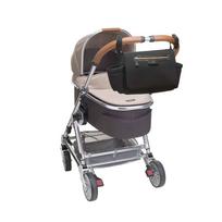 Storksak universalus vežimėlio krepšys vaiko daiktams / Travel Stroller Organiser Luxe Scuba (juodas)