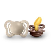 BIBS čiulptukų rinkinys 1 dydis (0 - 6 mėn.) Vanilla / Mocha