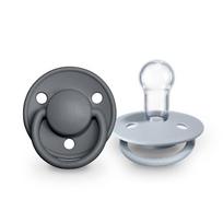 BIBS čiulptukų rinkinys (0 - 36 mėn.) De Lux Iron / Baby Blue
