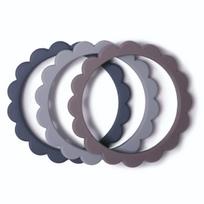 Mushie kramtukų apyrankių rinkinys (Gray/Steel/Stone)