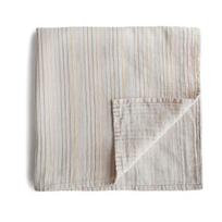Mushie muslino vystyklas iš organinės medvilnės Retro stripes