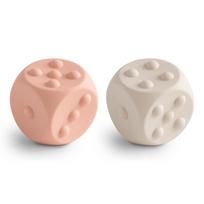 Mushie pop it žaislas kauliukai Blush/Shifting Sands (2 vnt.)