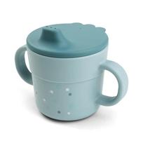 Done by Deer puodelis su snapeliu Foodie Happy dots Blue