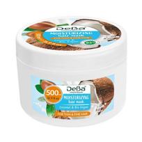 Drėkinamoji plaukų kaukė su kokosu ir argano aliejumi DeBa Natural Beauty, 500 ml
